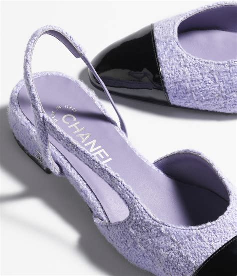 chanel patent lilac|Slingbacks .